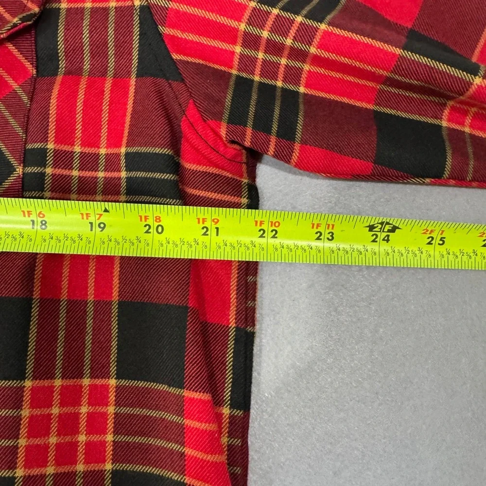 Dixxon Flannel Shirt Mens LT Red Black The Menace D-Tech Plaid Long Sleeve